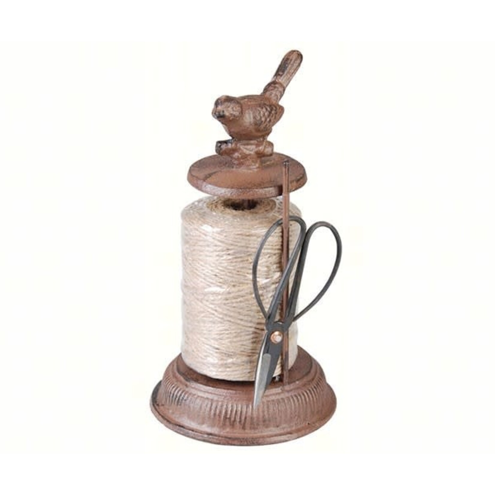 Cast Iron Garden Twine and Scissors Holder