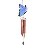 Blue Morpho Butterfly Wind Chime