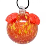 Glass Hummingbird Feeder - Fiery Fusion