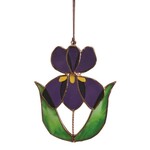 Stained Glass Iris Suncatcher