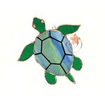 Stained Glass Sea Turtle Suncatcher