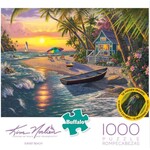 #11499 Sunset Beach 1000 Piece Puzzle Dragon Cache Used Game