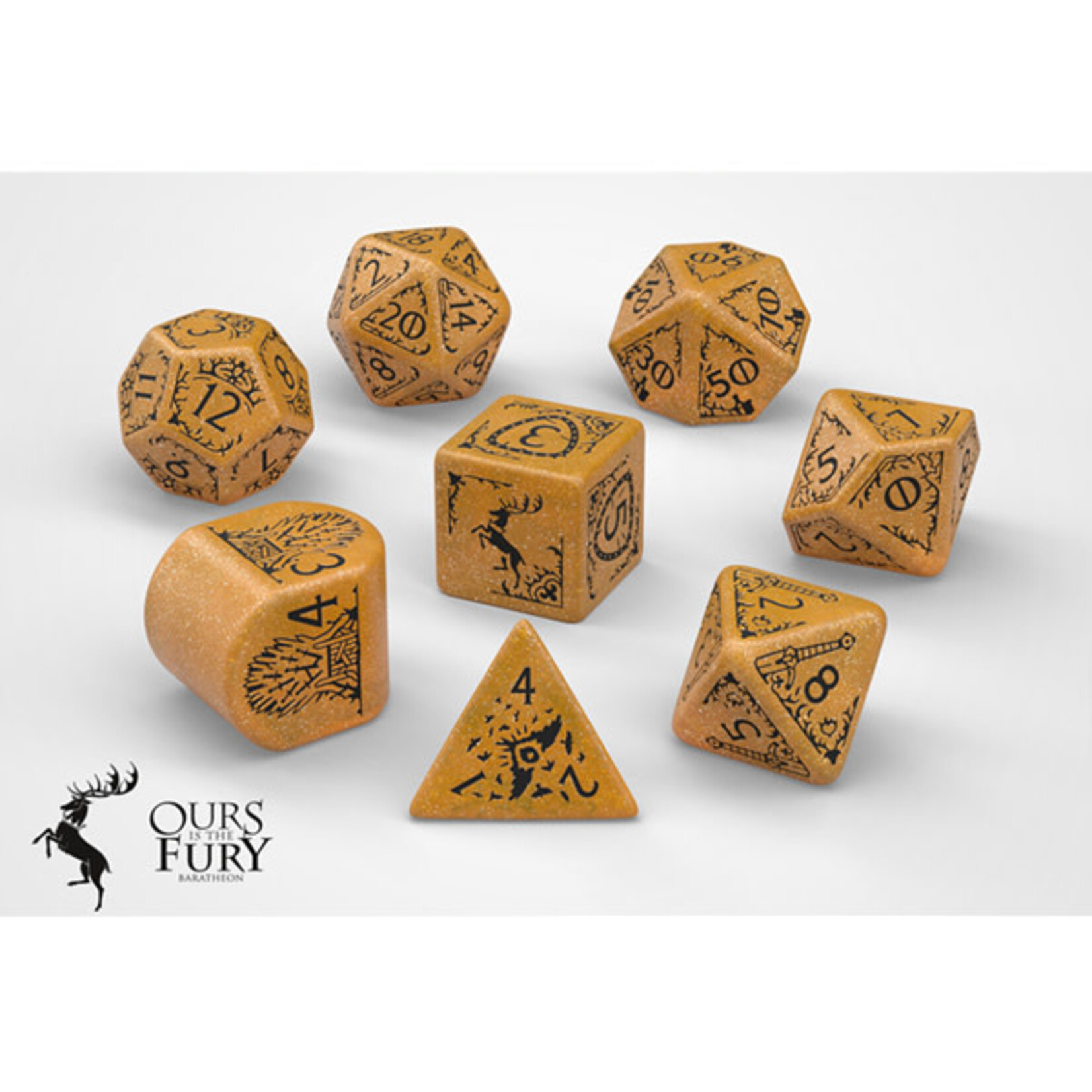 Game of Thrones: Baratheon 8-Die Polyhedral Set Dice Set Q-Workshop