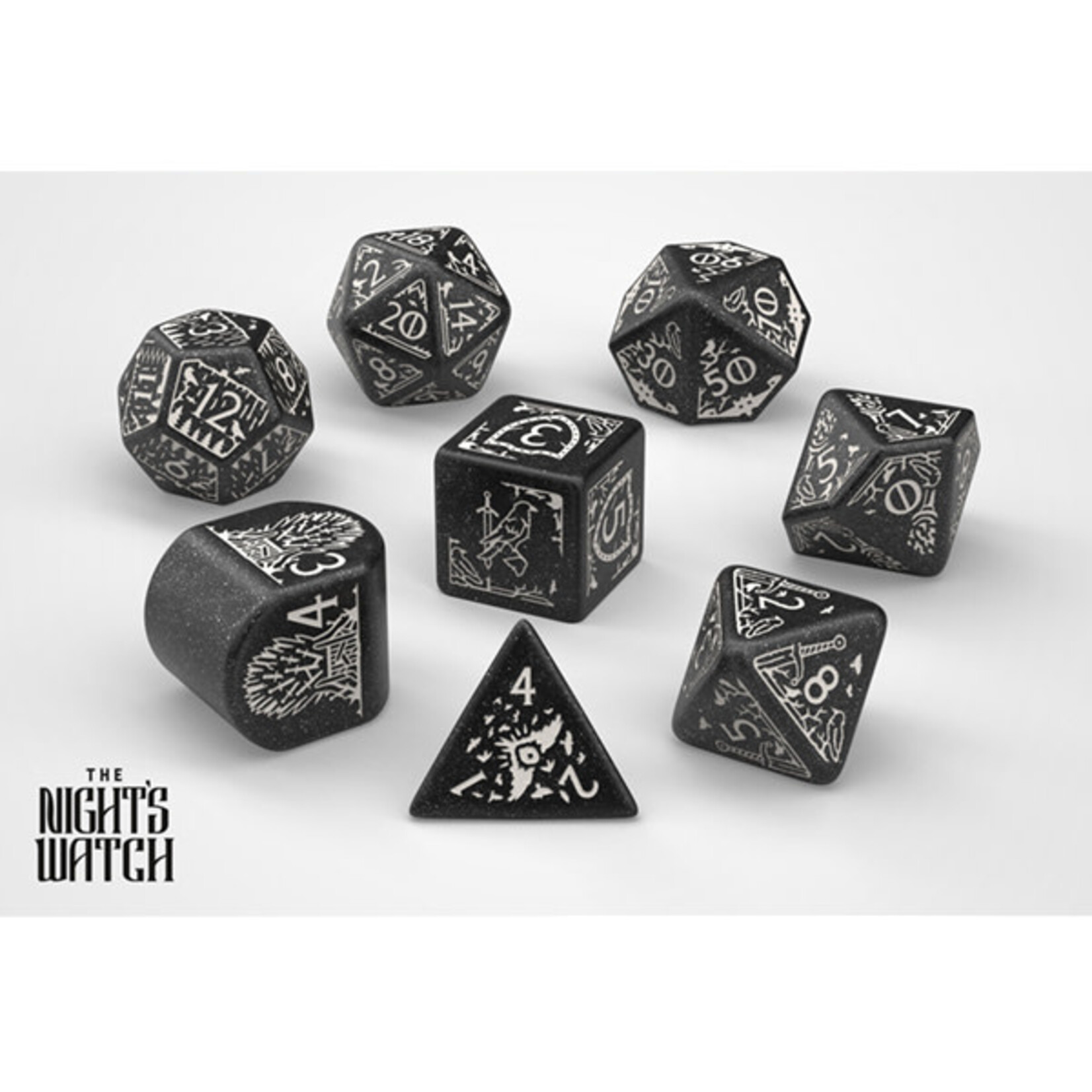 Game of Thrones: Night's Watch 8-Die Polyhedral Set Dice Set Q-Workshop