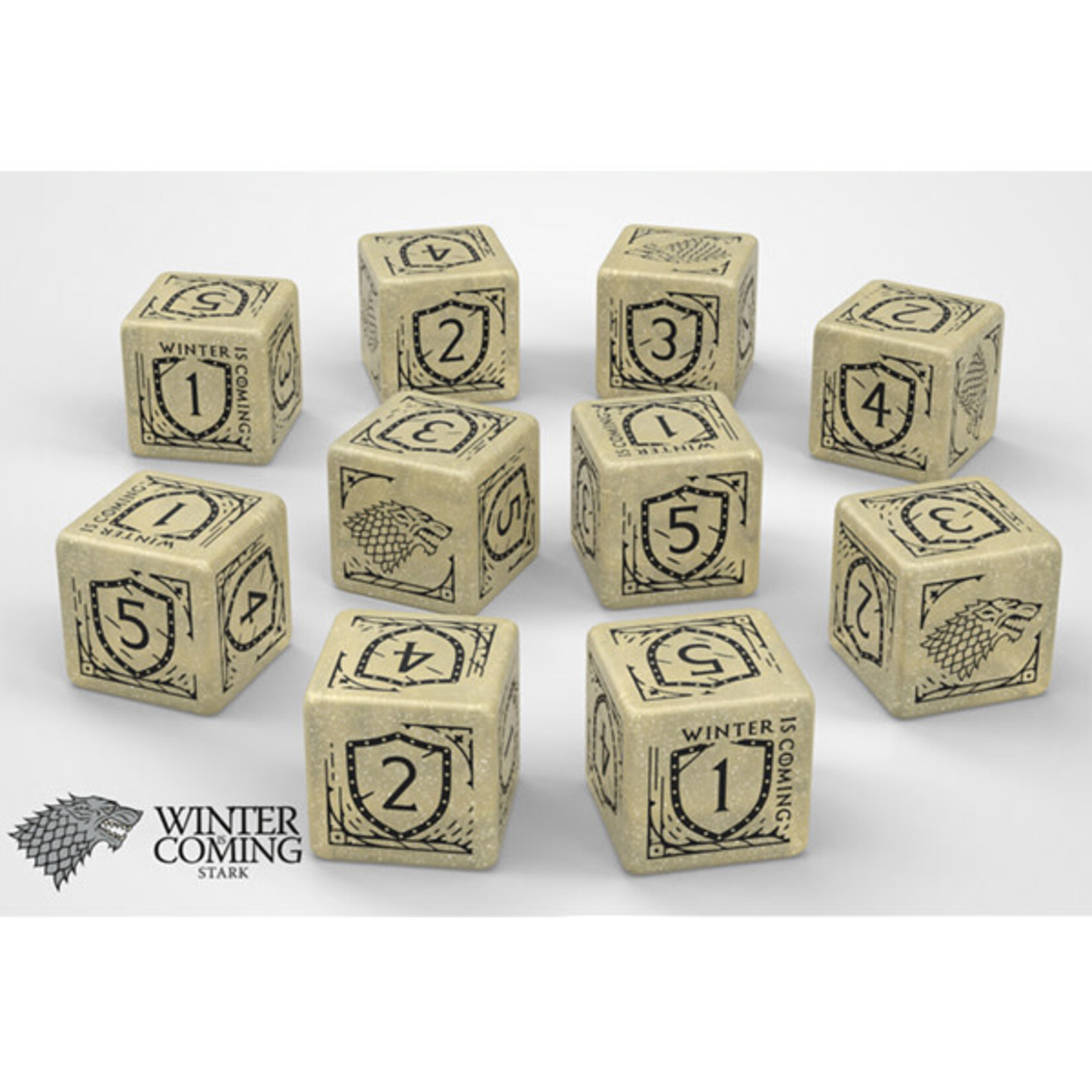 Game of Thrones: Stark 10d6 Dice Set Q-Workshop