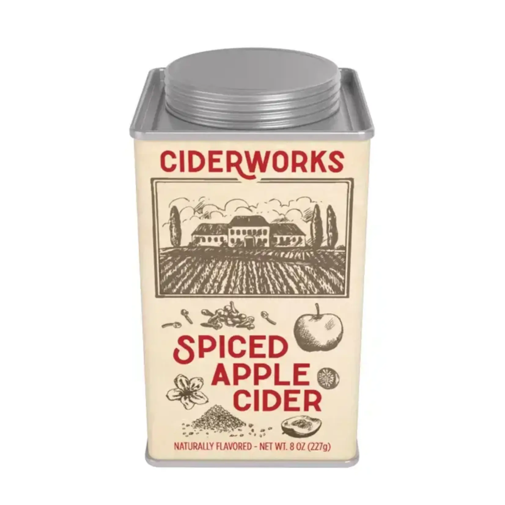 McSteven's Hot Cider - Ciderworks Spiced Red Apple Hot Cider Mix - 8oz Tin