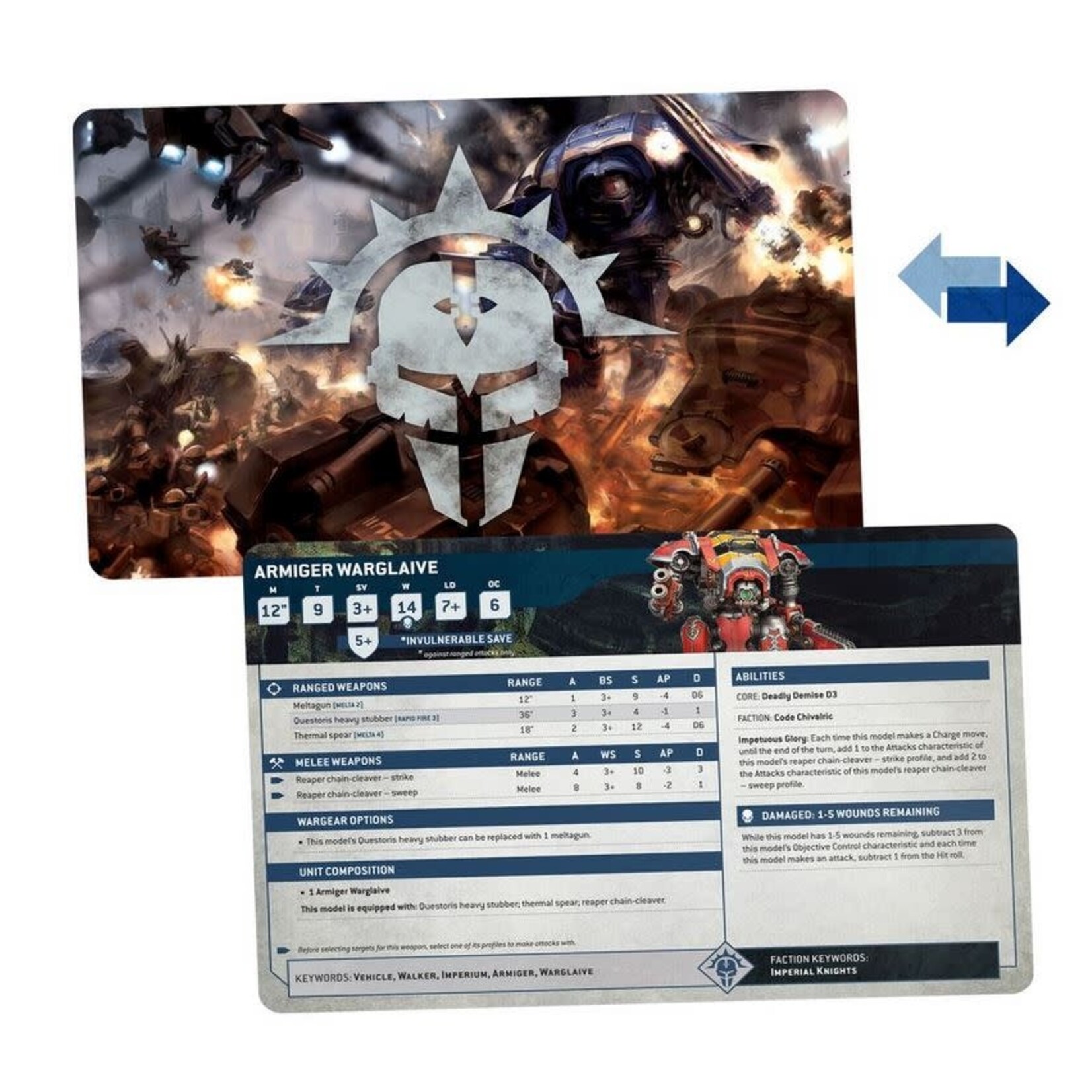 40K: DATASHEET CARDS - IMPERIAL KNIGHTS (ENG)