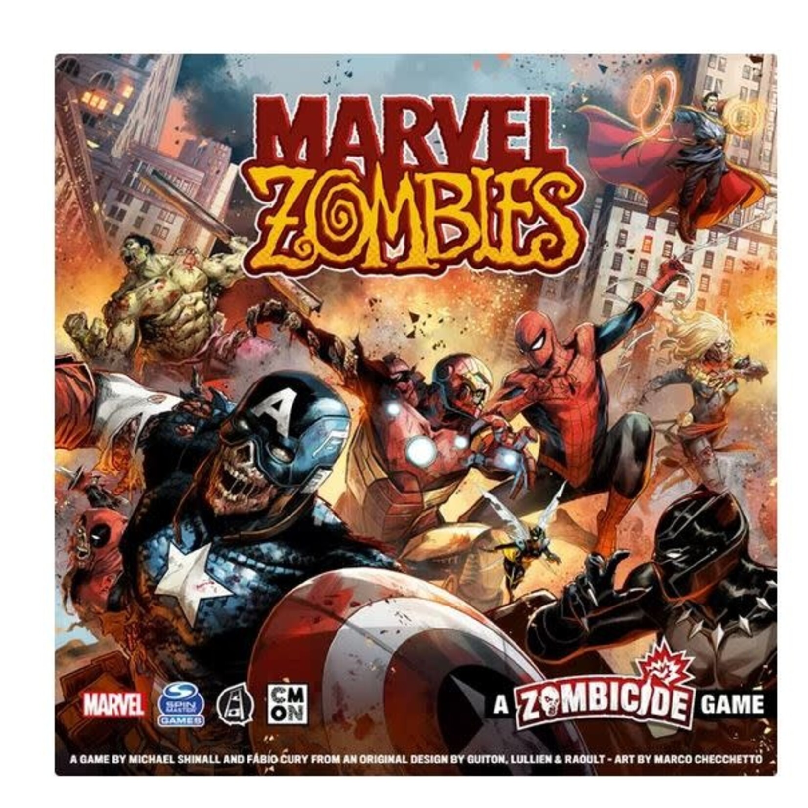 #11449 Marvel Zombicide Bundle with Galactus Dragon Cache Used Game