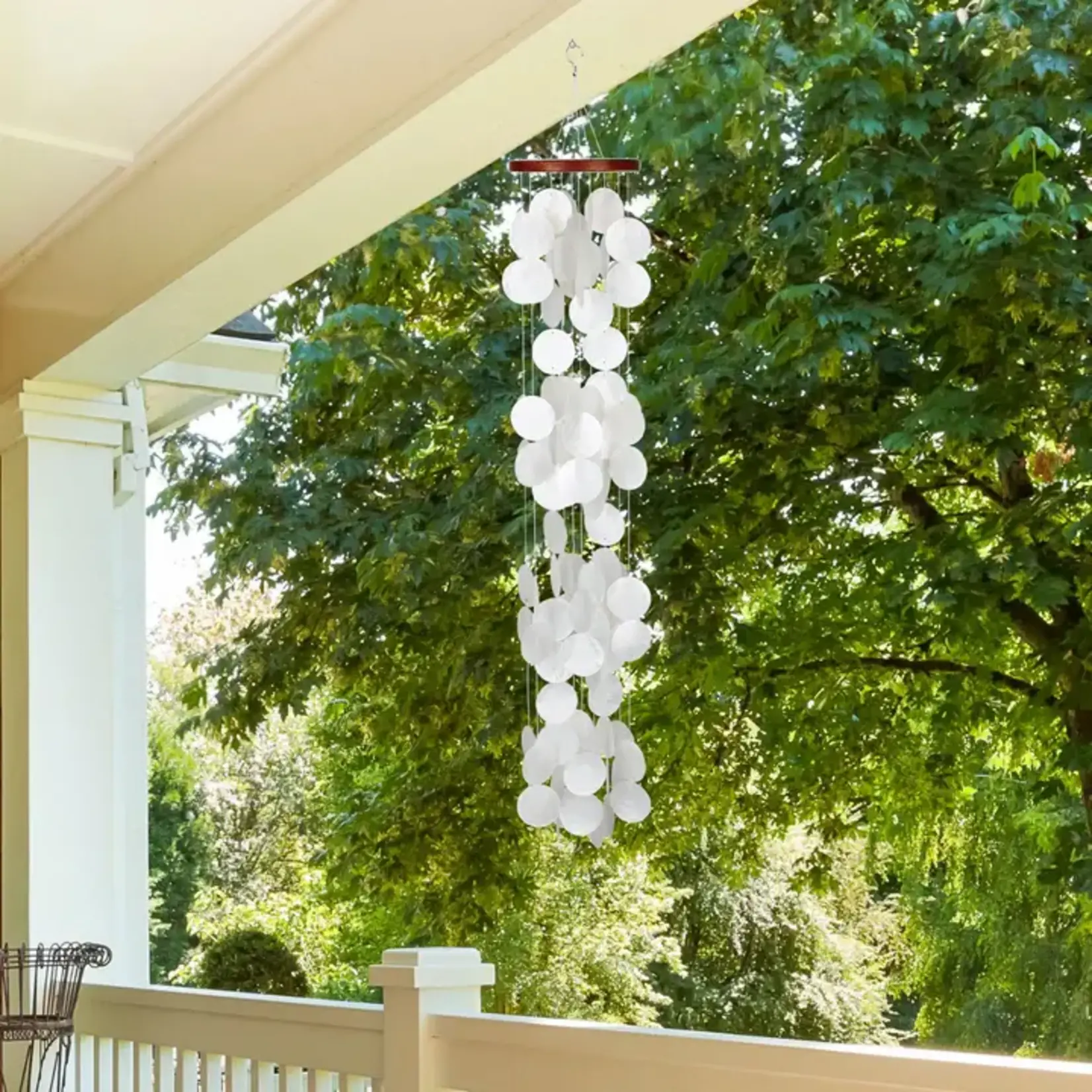 Chime - Capiz Waterfall Blanca