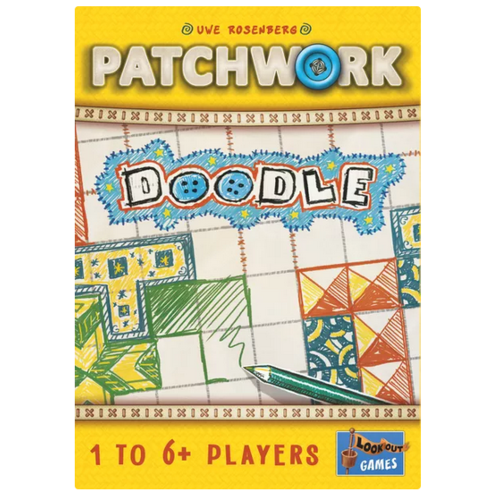 #11421 Patchwork Doodle Dragon Cache Used Game