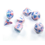 Chessex Festive: Pop Art / Red | 7 Die Polyhedral Set | 27539