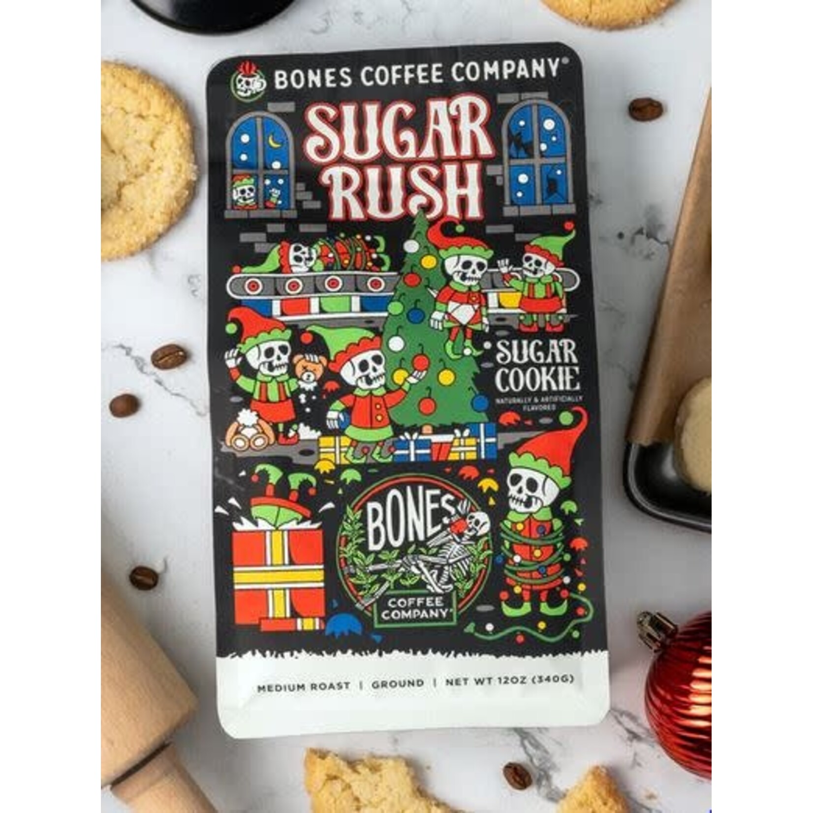 Bones Coffee: Sugar Rush 12oz Ground Coffee