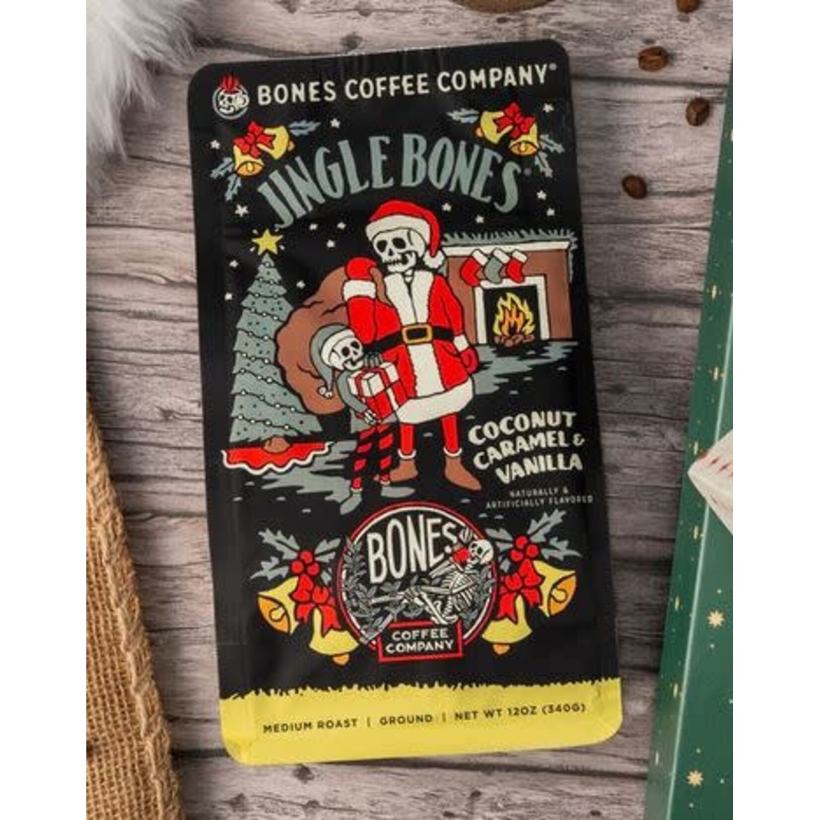 Bones Coffee: Jingle Bones 12oz Ground Coffee