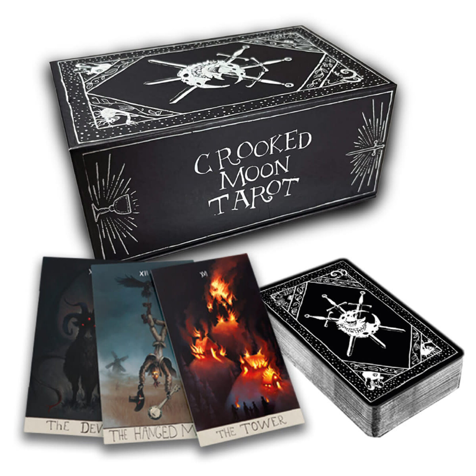 Avantris Entertainment Tarot Deck and Guidebook - The Crooked Moon
