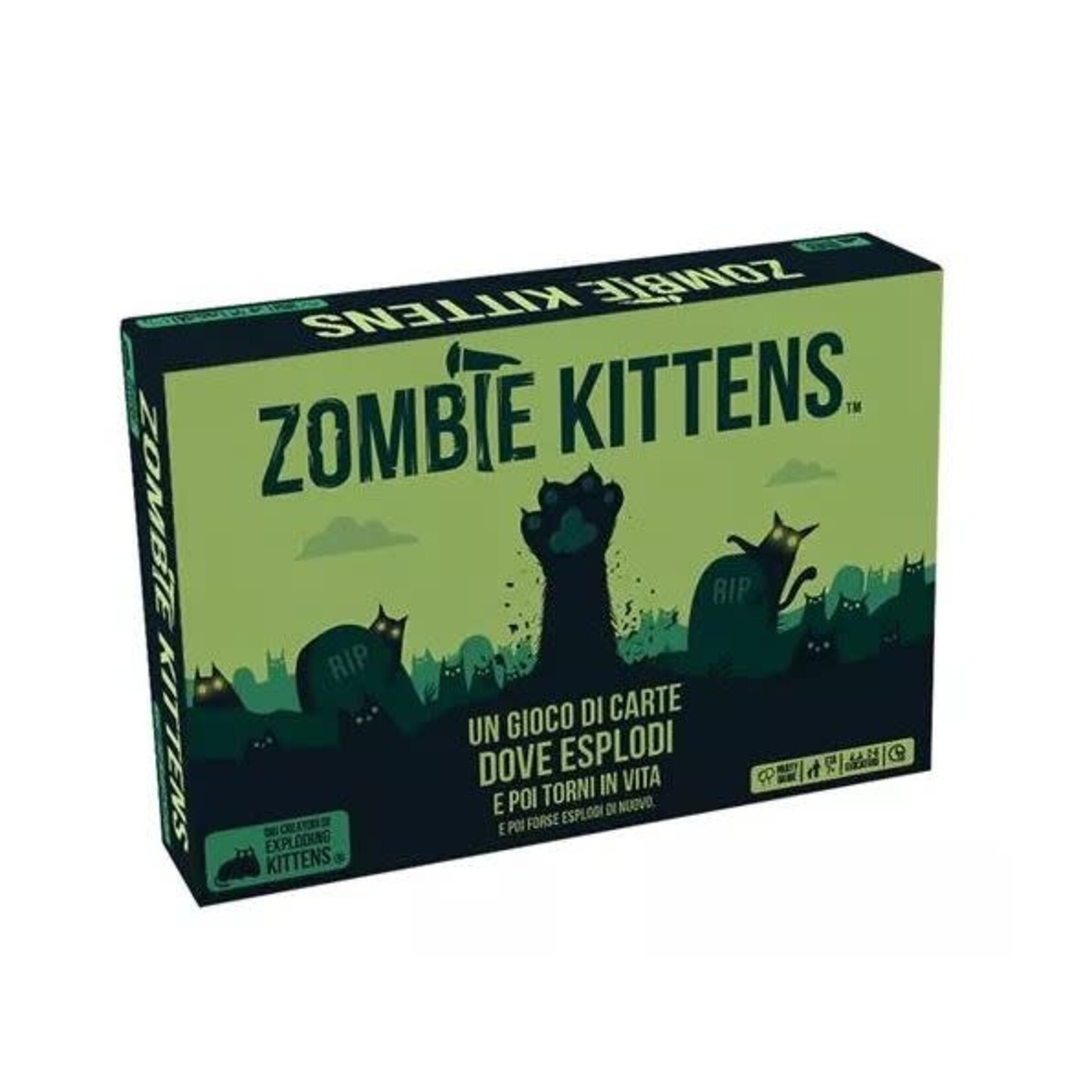 #11331 Zombie Kittens, Exploding Kittens, Power Hungry Pets Dragon Cache Used Game