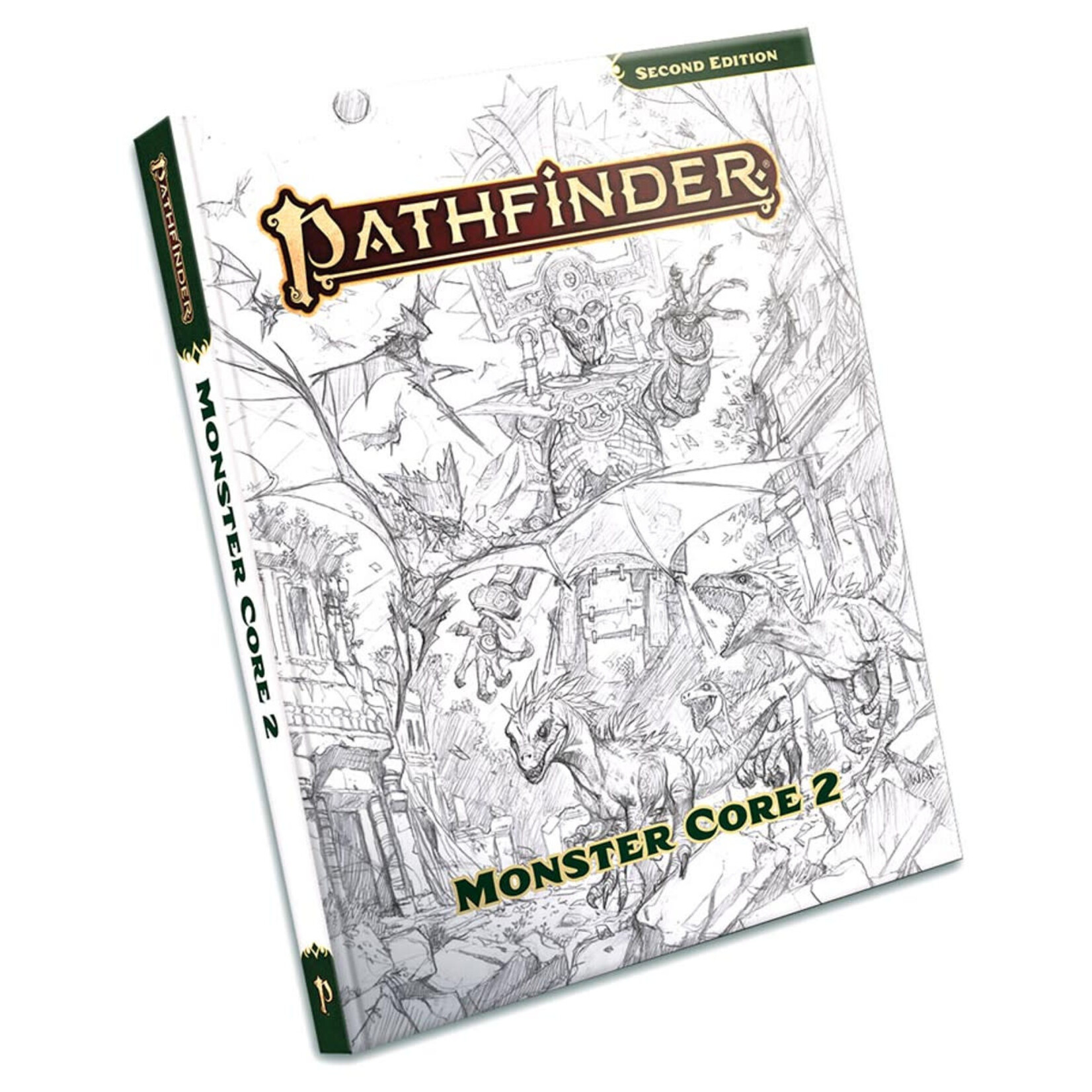 Pathfinder 2E RPG: Monster Core 2 Sketch Cover