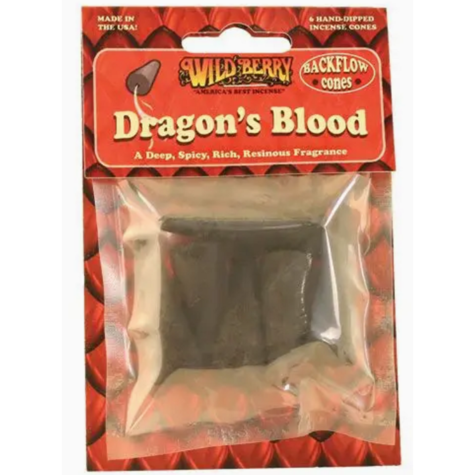 Incense Cones - Dragons Blood - Backflow Incense Cones