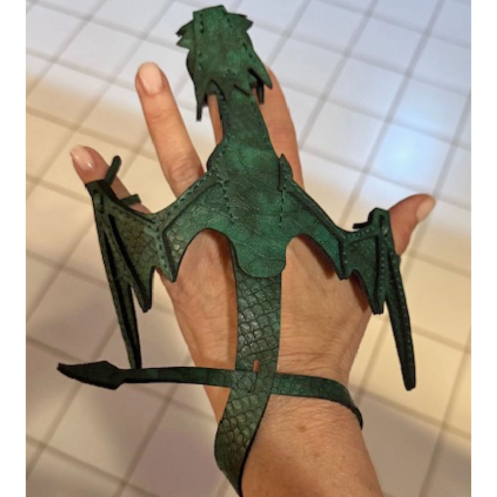 Hand Pet Wrap - Emerald Dragon