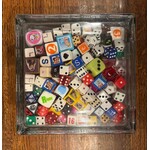 #11257 Dice Glass Craft Dragon Cache Used Game
