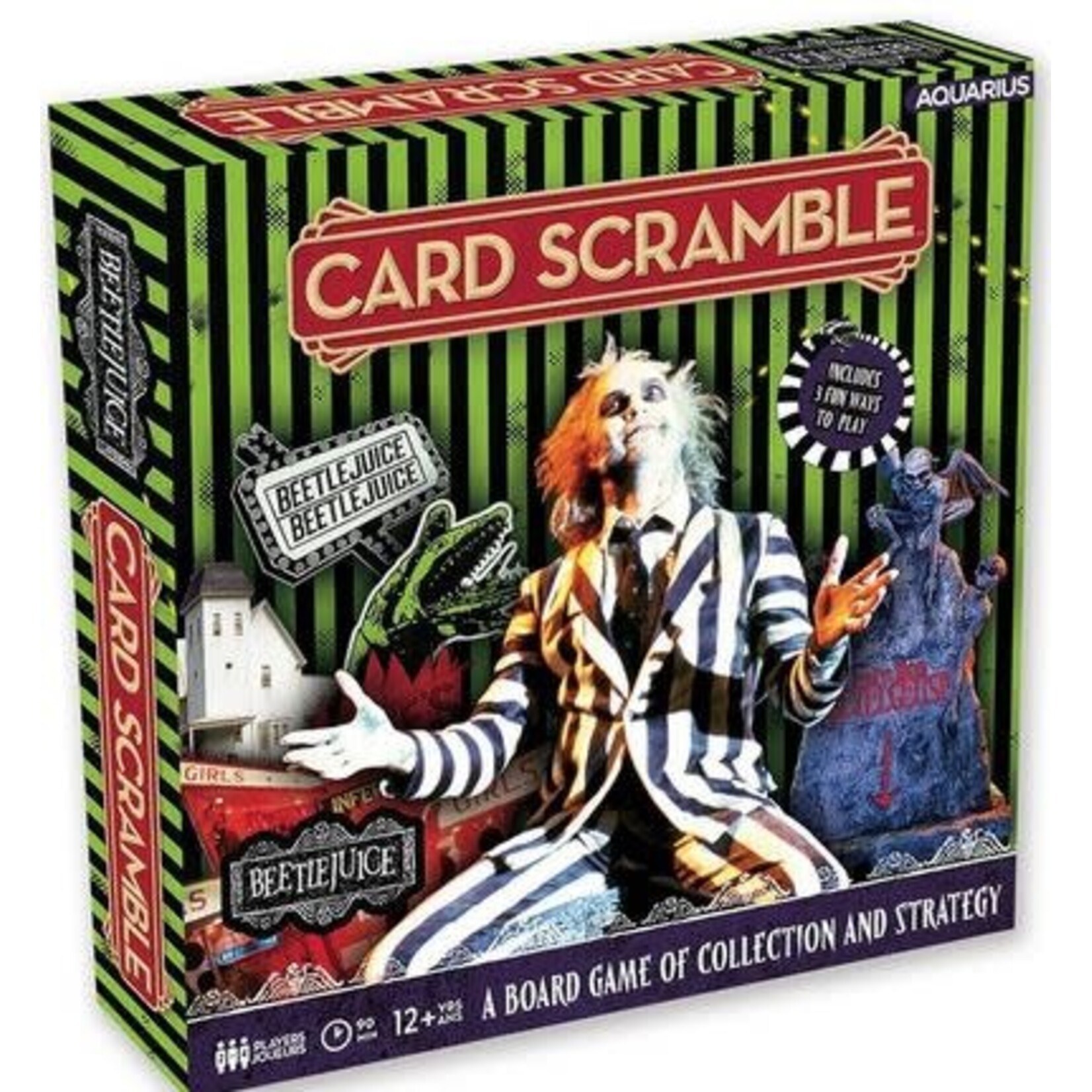 #11197 Beetlejuice Card Scramble Dragon Cache Used Game