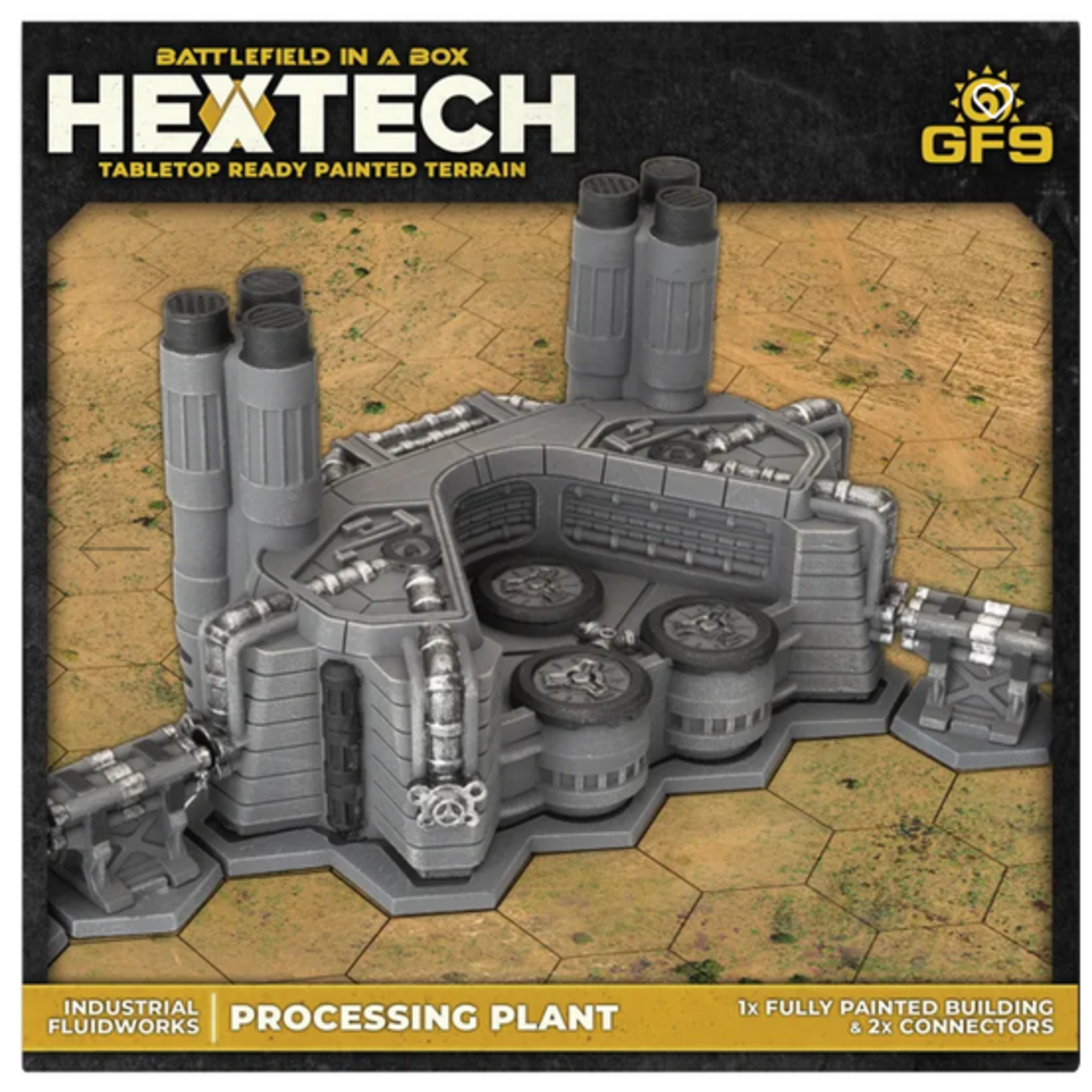 Hextech Terrain- Wave 11- Industrial Fluidworks- Processing Plant (x1) Battlefield in a Box