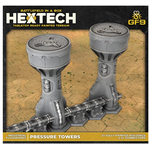 Hextech Terrain- Wave 11- Industrial Fluidworks- Pressure Tower (x2) Battlefield in a Box