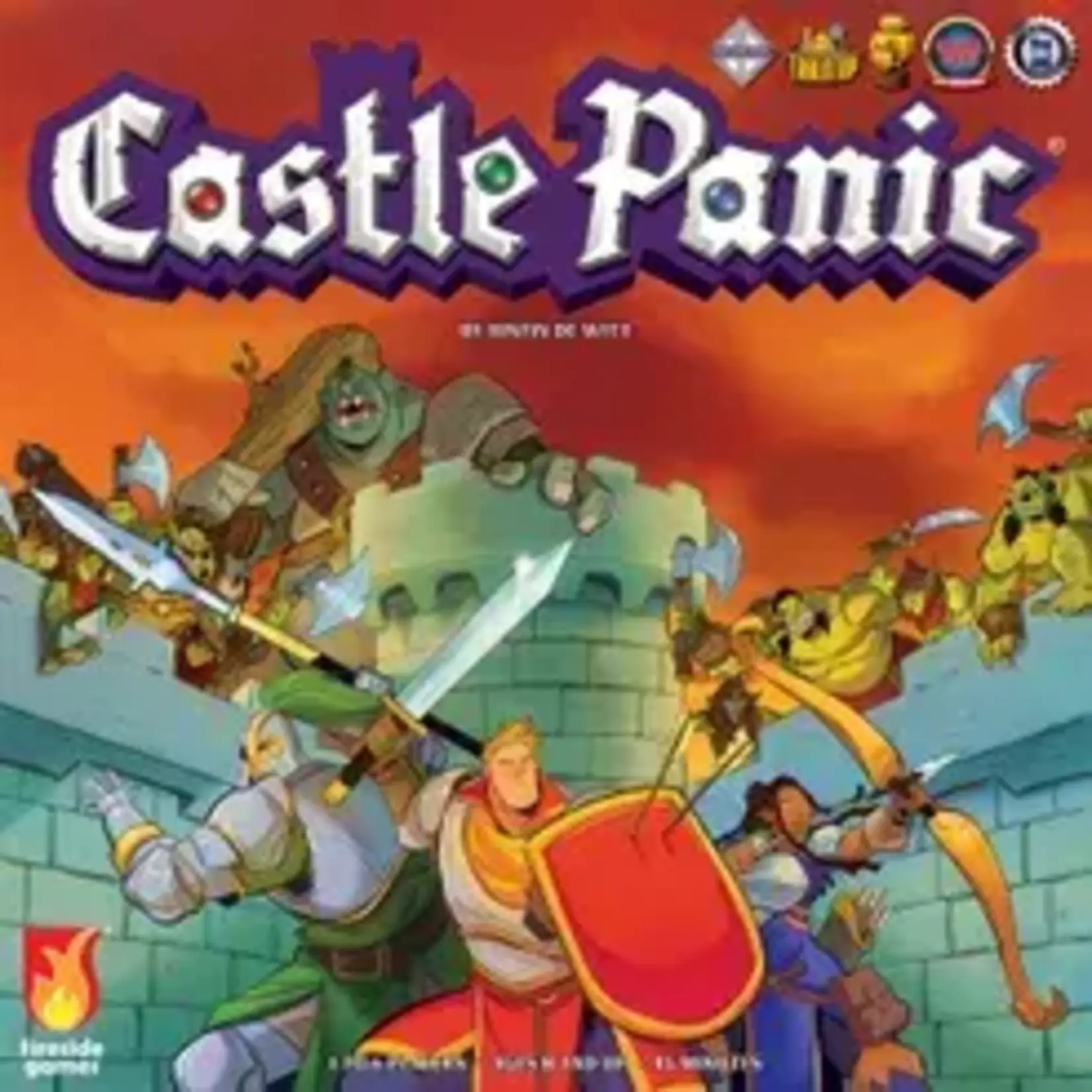 #11134 Castle Panic and Wizard's Tower expansion Dragon Cache Used Game