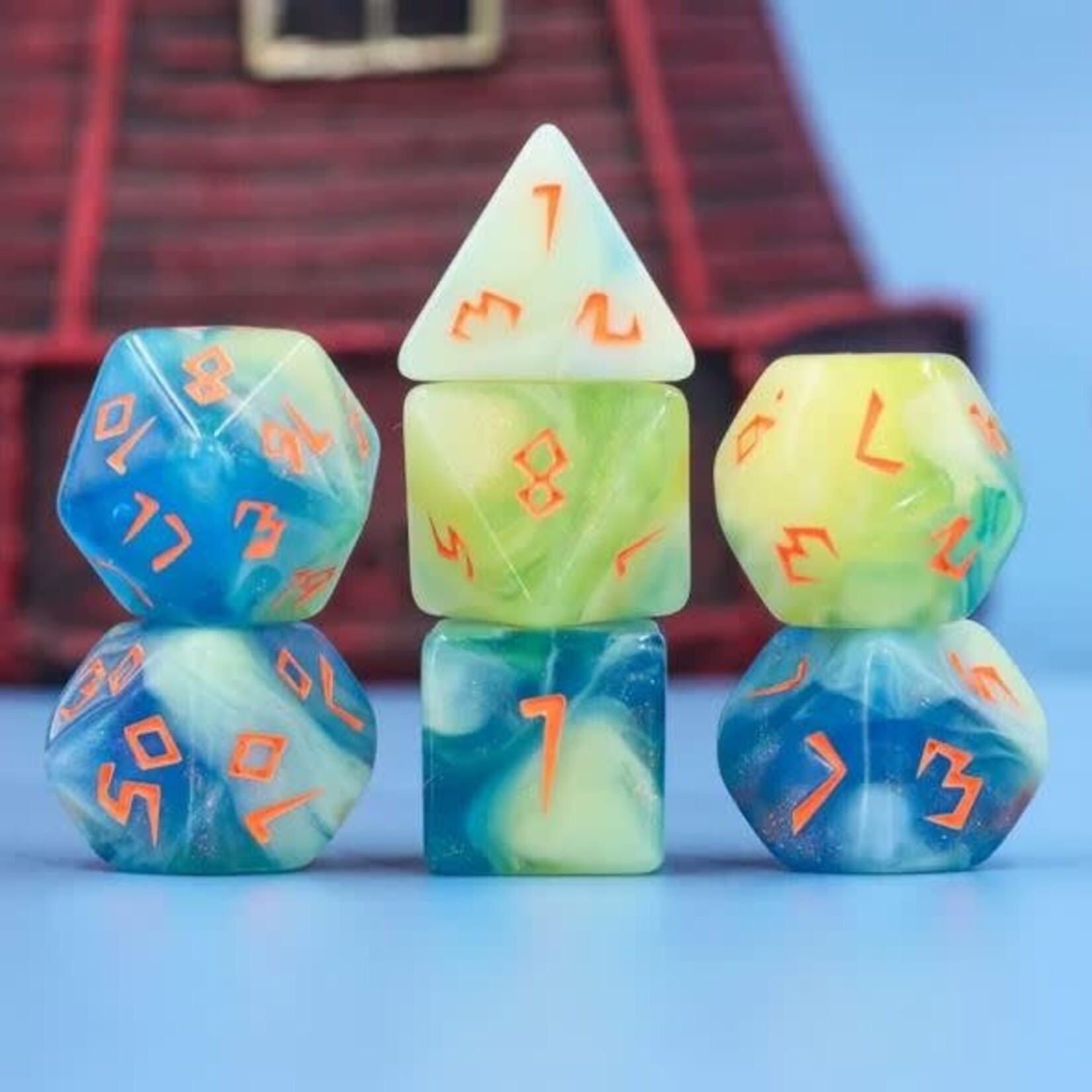 HD Dice: Tranquil Summer | 7 Die Polyhedral Set