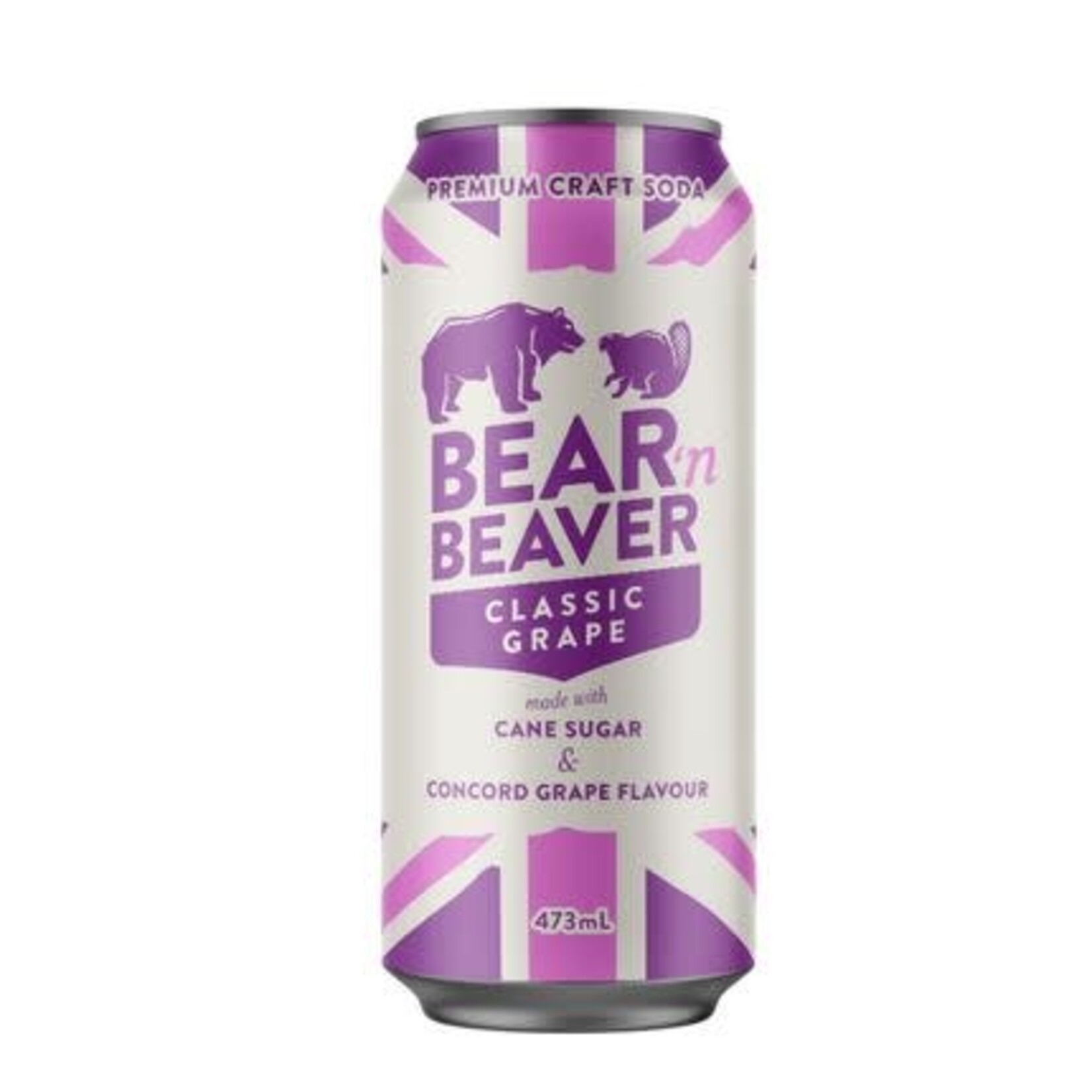 Cold Drinks - Bear n Beaver Classic Grape 16oz Can