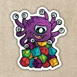 Kingdom of Threads Sticker: Beholder Dice - 3"
