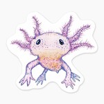 Nice Enough Stickers Sticker: Axolotl - 3"