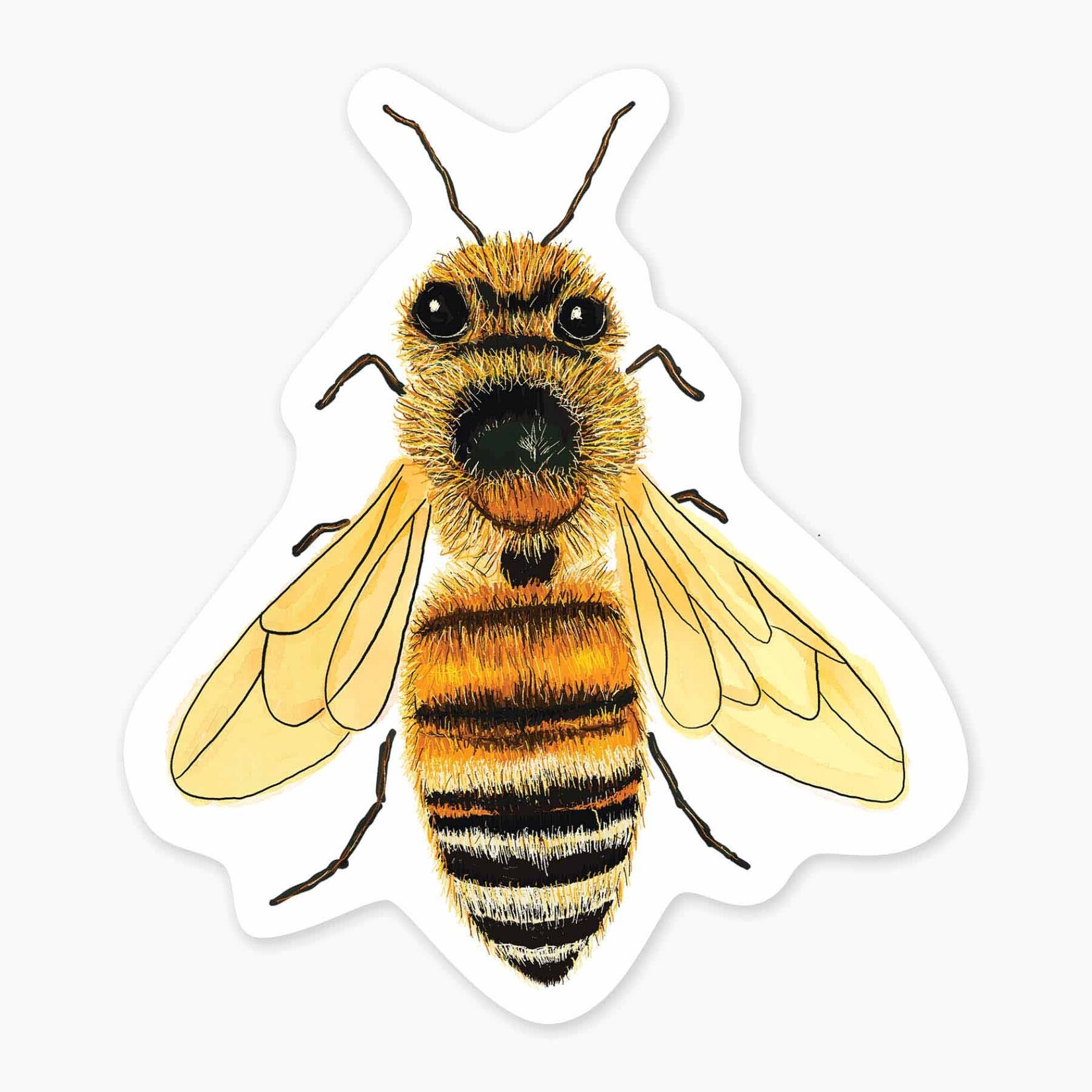 Nice Enough Stickers Sticker: Bee - 3"