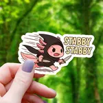 Mimic Gaming Co Sticker: Axolotl Rogue Stabby Stabby  - 3"