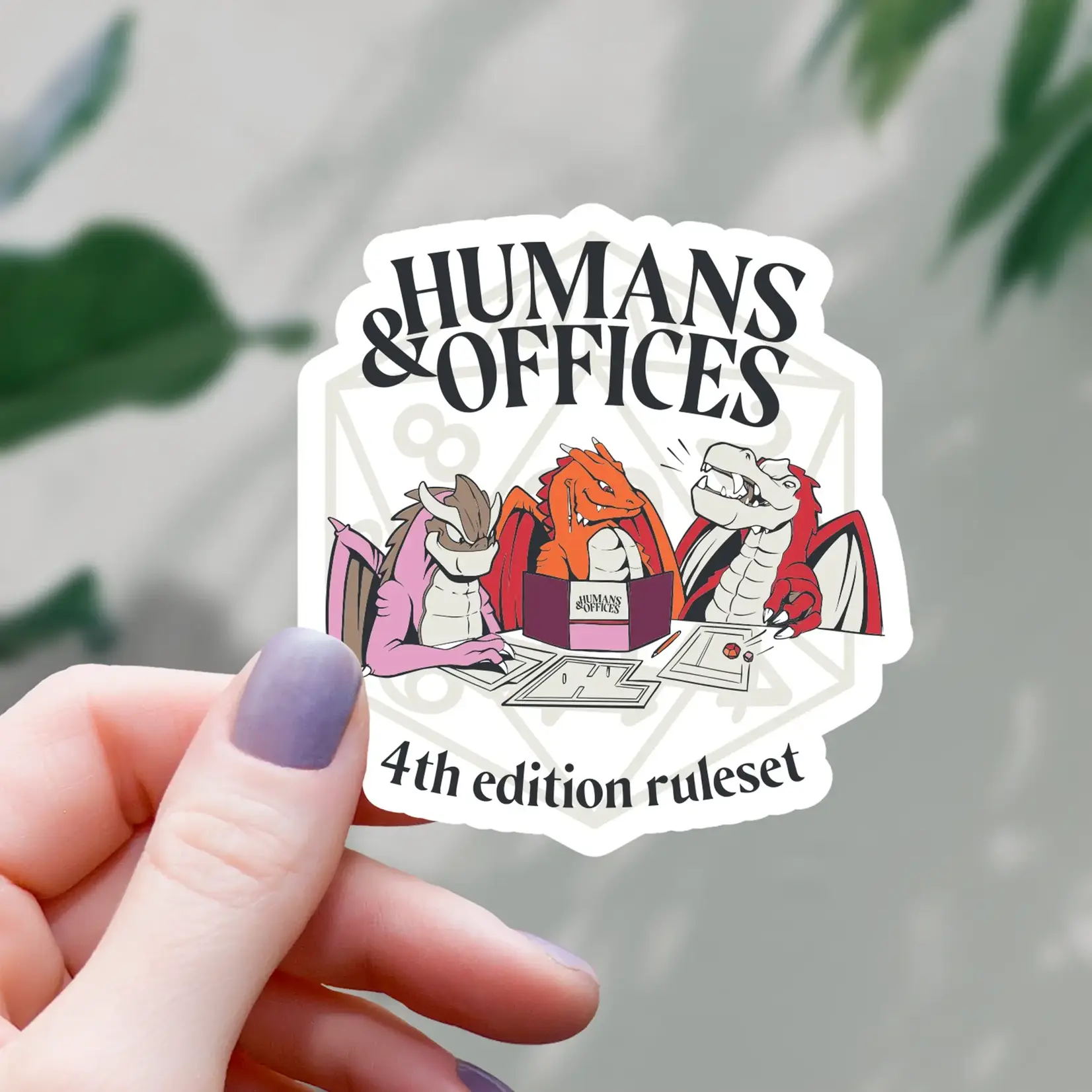 Mimic Gaming Co Sticker: Humans and Offices - 3"