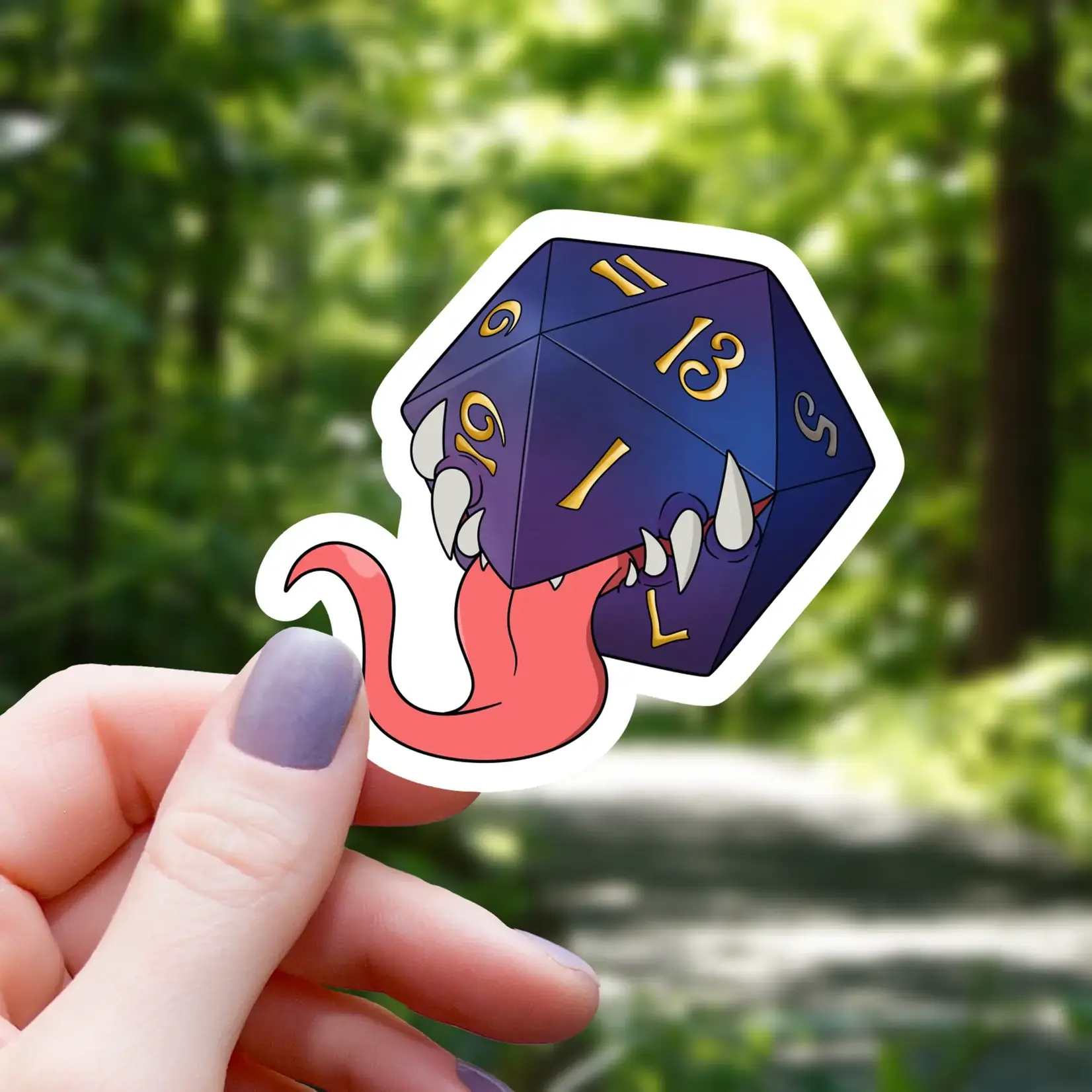 Mimic Gaming Co Sticker: Mimic Monster Galaxy D20 - 3"