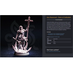 DM Stash 3D Printed Mini - Sara Rosewood - Cleric of Cedhelieth - Small