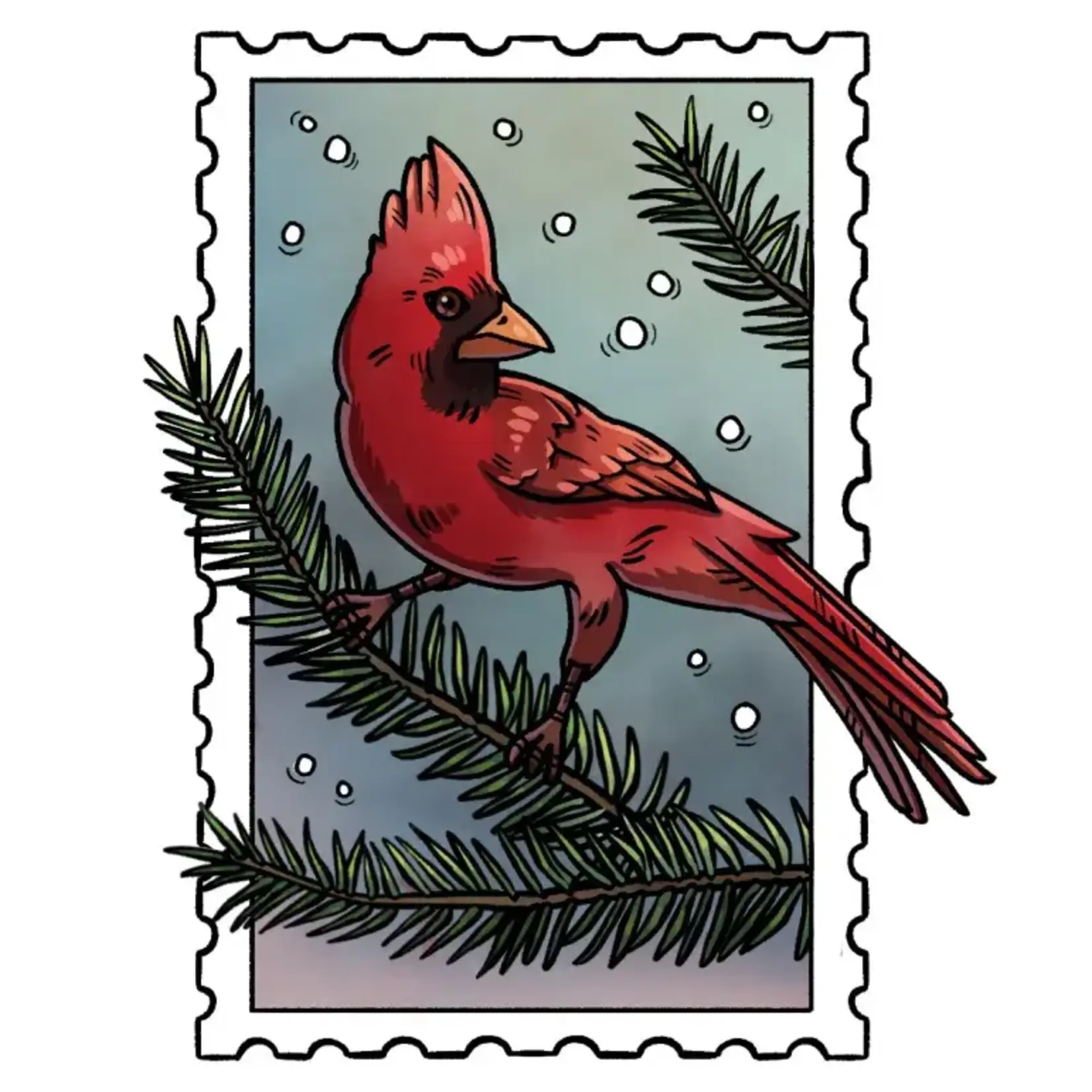 A.H. Stickers Sticker: Cardinal