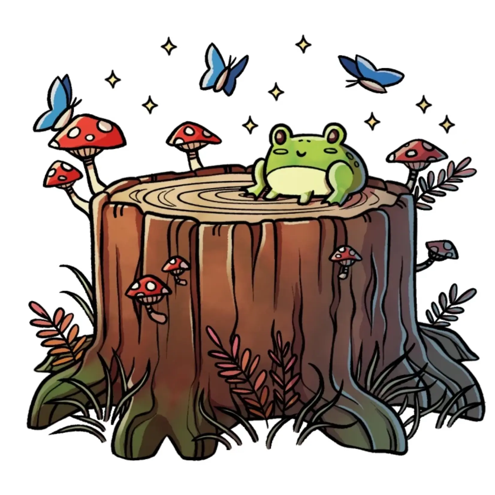 A.H. Stickers Sticker: Whimsy Stump