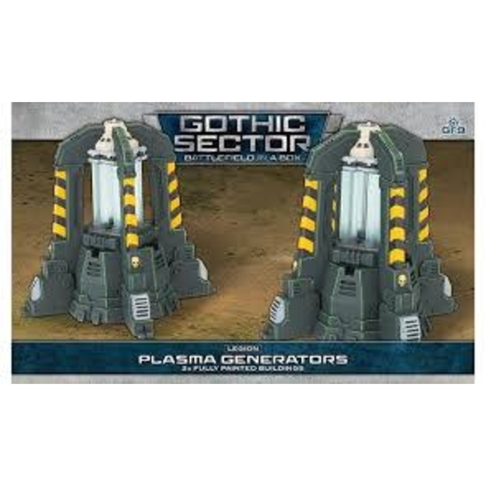 Gothic Sector-Legion Plasma Generators (x2) 30mm Scale Battlefield in a Box