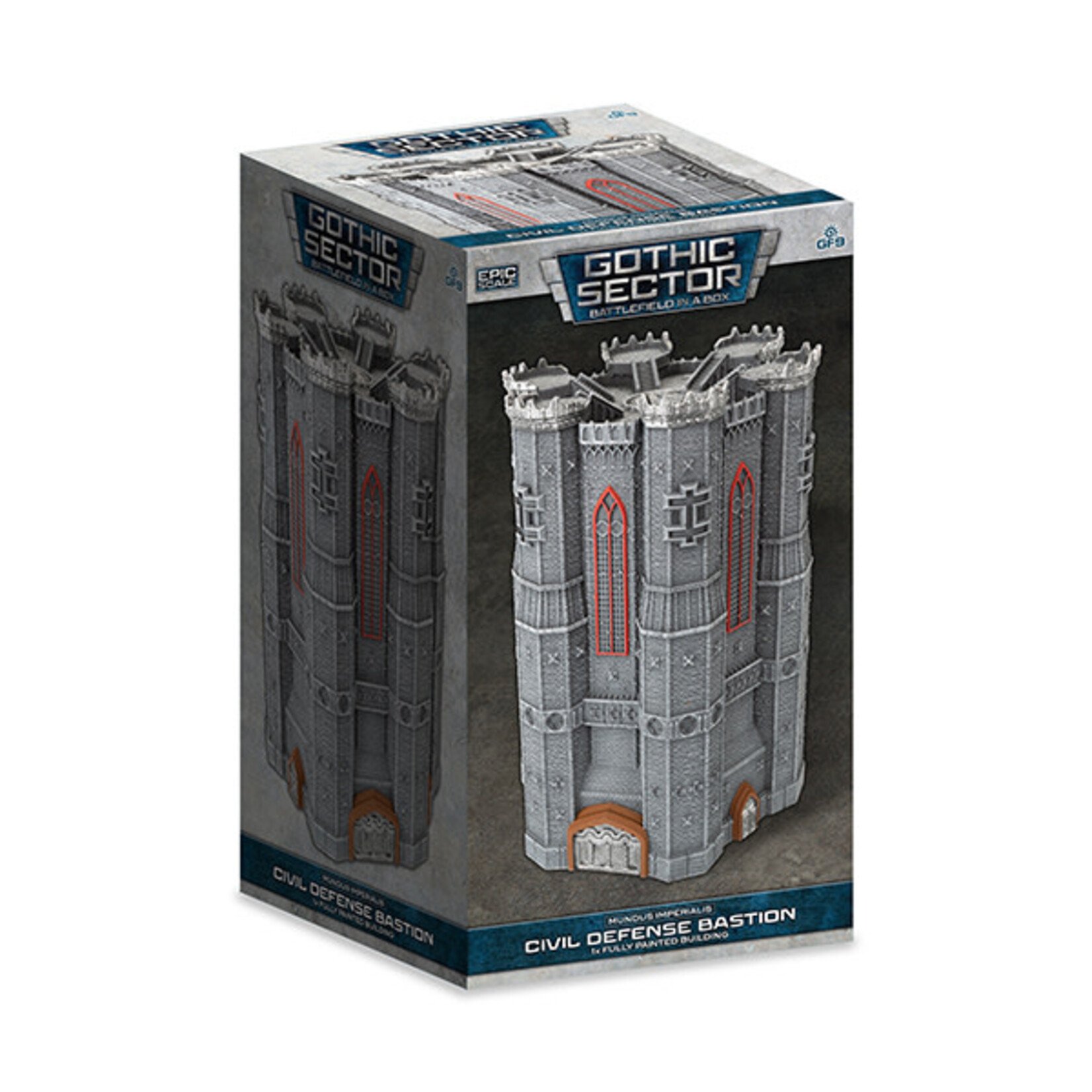 Mundus Imperialis- Civil Defense Bastion (x1) 30mm Scale Battlefield in a Box