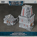 Mundus Imperialis- Genatorium (Damaged & Destroyed x2) 6mm scale Battlefield in a Box