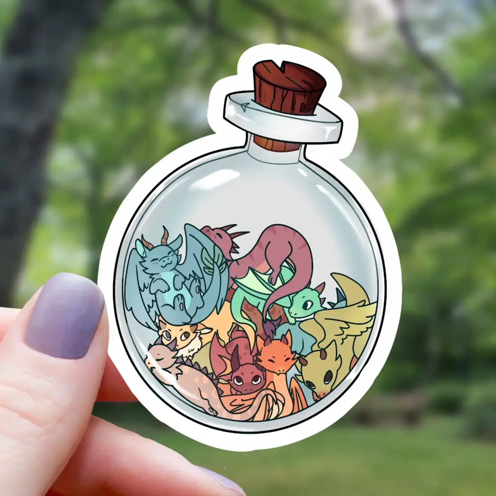 Mimic Gaming Co Sticker: Chibi Dragon Potion - 3"
