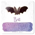 Botanical Bright Enamel Pin - Bat