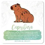 Botanical Bright Enamel Pin - Capybara