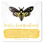Botanical Bright Enamel Pin - Deaths-head Hawkmoth