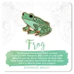 Botanical Bright Enamel Pin - Garden Frog