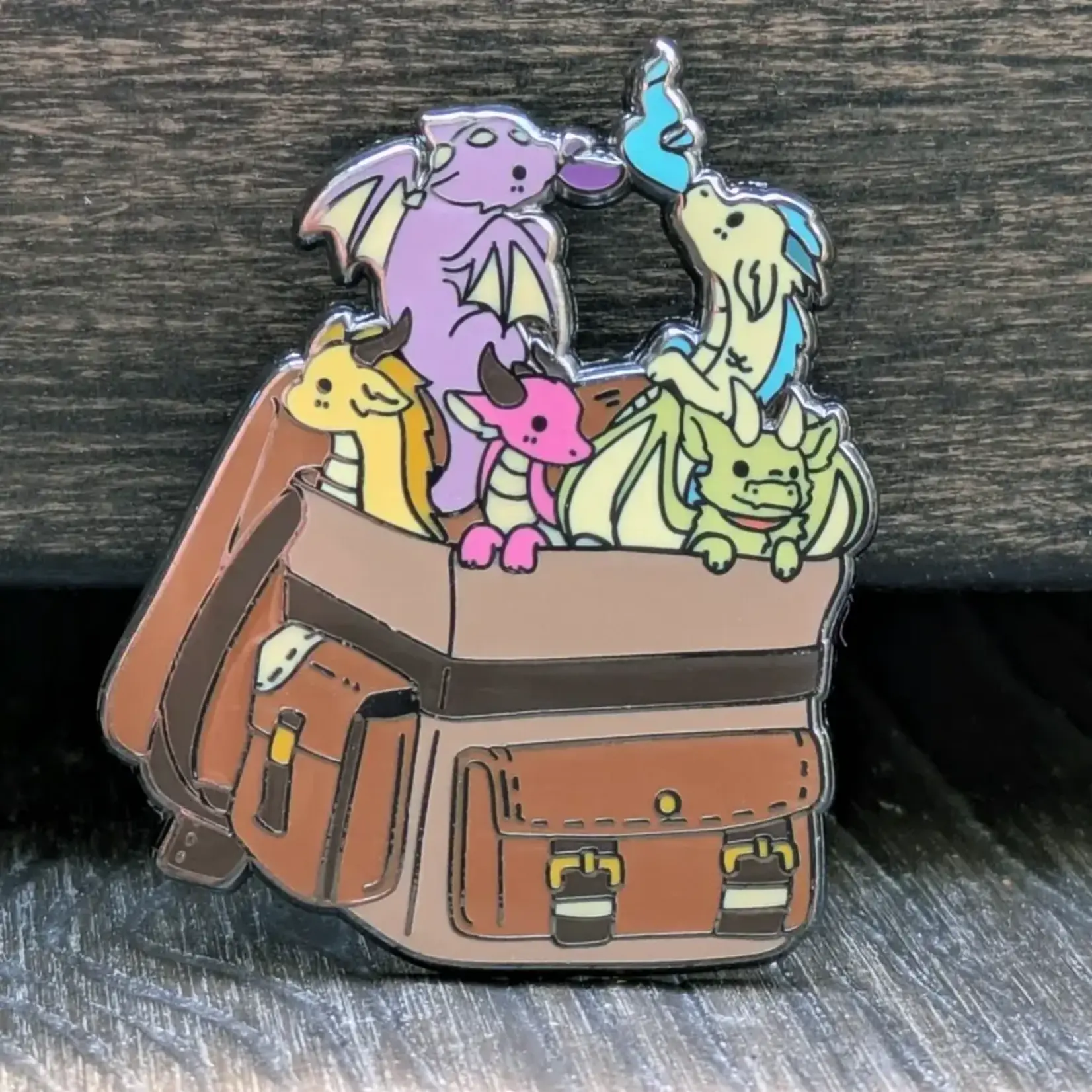 Mimic Gaming Co Enamel Pin - Bag of Dragons