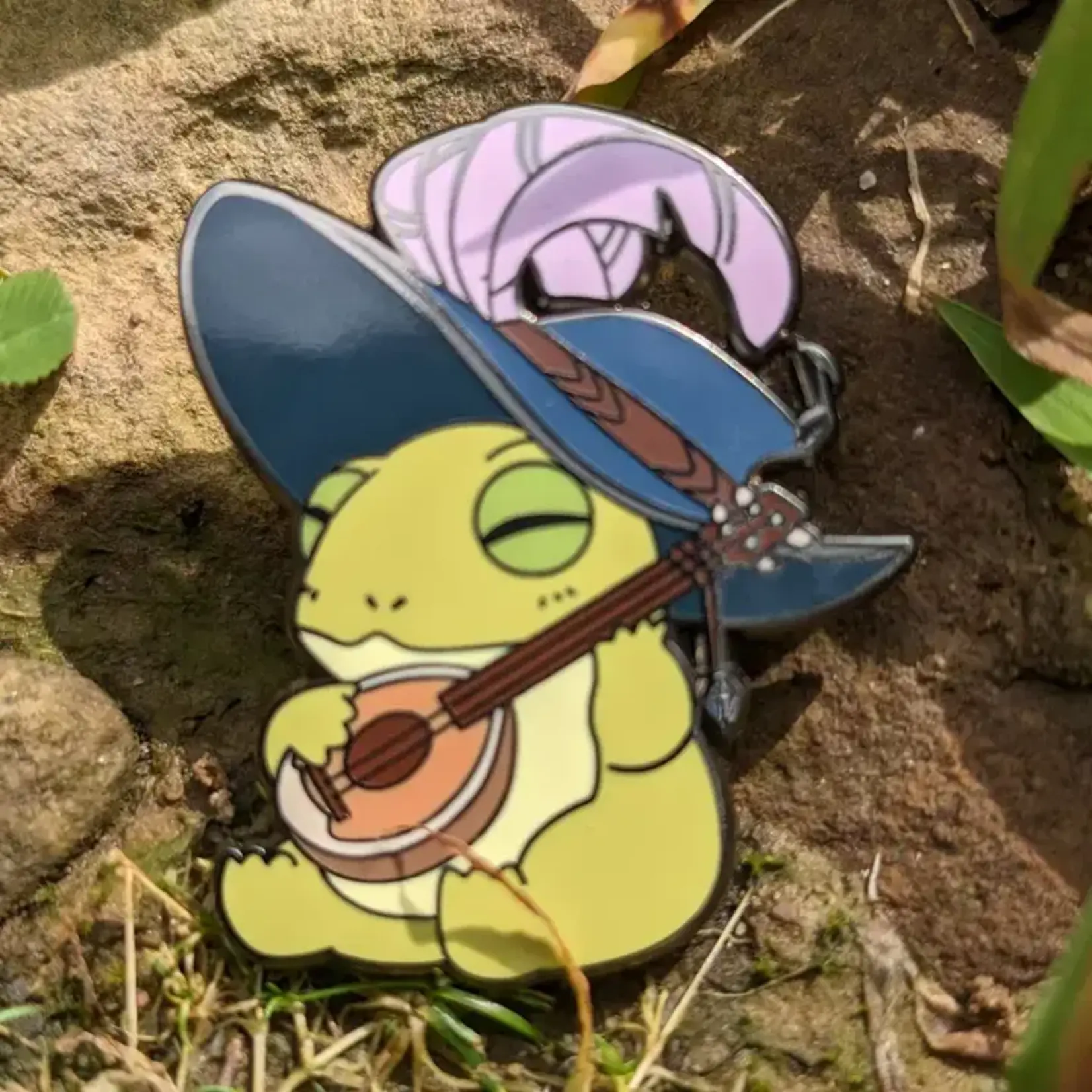 Mimic Gaming Co Enamel Pin - Bard Class Frog