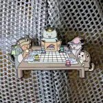 Mimic Gaming Co Enamel Pin - Cats Playing Tabletop RPG