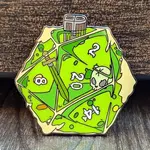 Mimic Gaming Co Enamel Pin - Gelatinous D20
